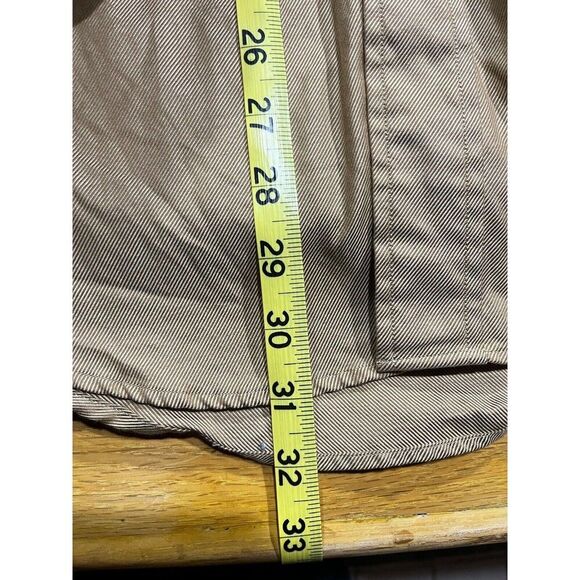 Kenneth Roberts Platinum Button Up Dress Shirt Mens 16 1/2 32/33 Tan - Picture 8 of 8